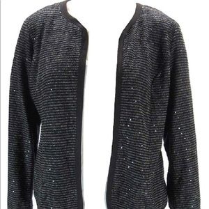NY Collection Sequin detail blazer